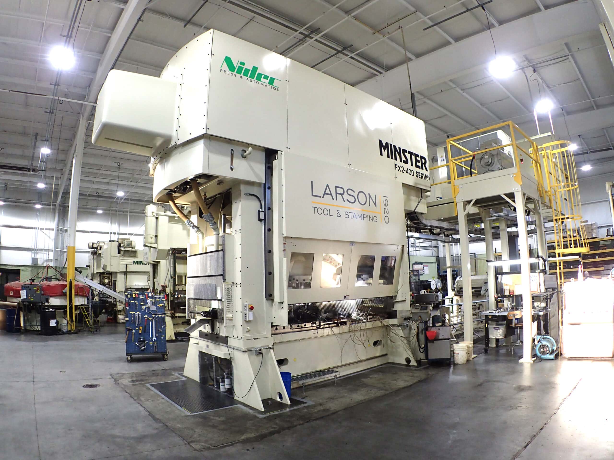 Larson tool adds new high-performance servo press to its metal stamping facility