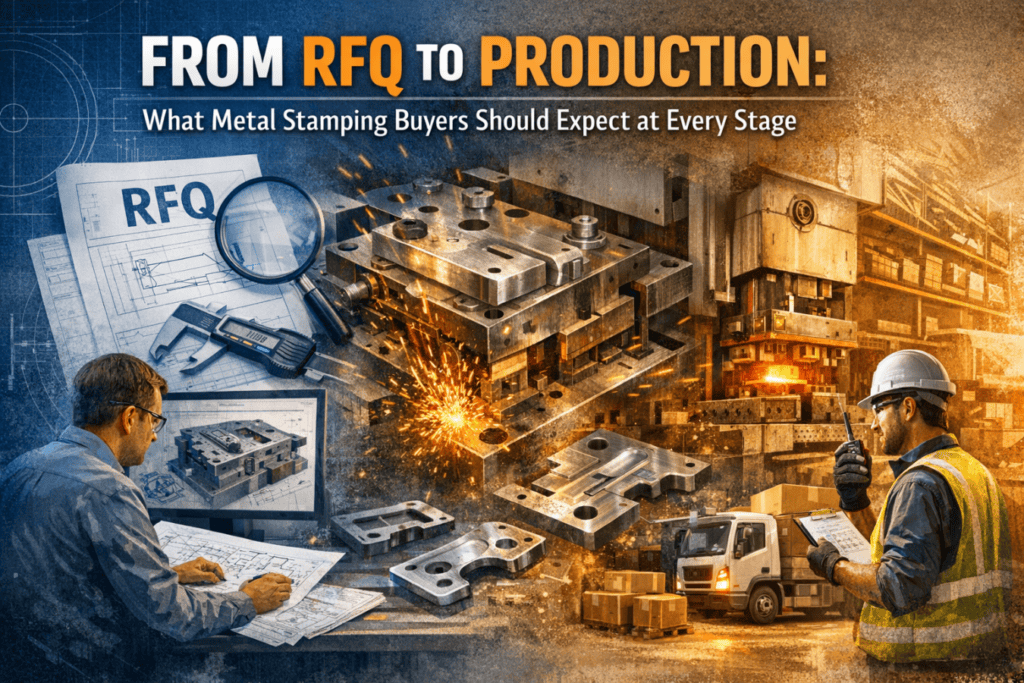 Thumb metal stamping process overview