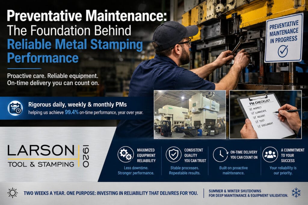Preventative Maintenance: The Foundation Behind Reliable Metal Stamping Performance 1 Frame 2 1